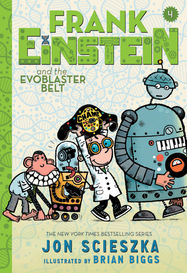 Frank Einstein and the EvoBlaster Belt (Frank Einstein series #4) (UK edition) - Jacket