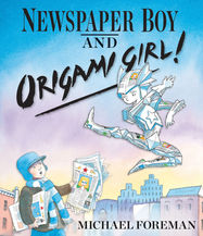 Newspaper Boy and Origami Girl - Jacket