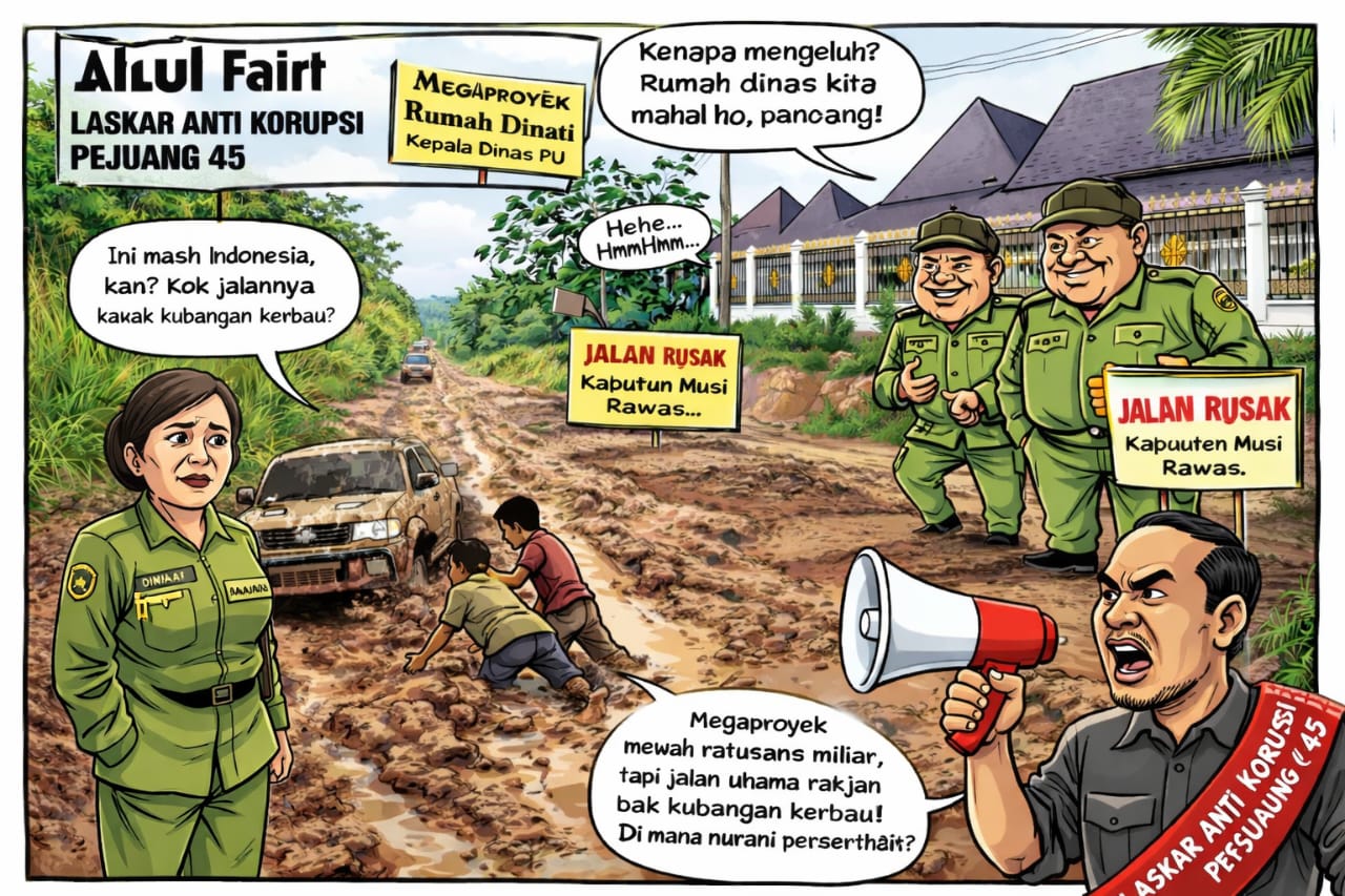 Kalah Strategi atau Sengaja Abai, Jalan Rusak Jadi Bukti Kegagalan PU Bina Marga Musi Rawas