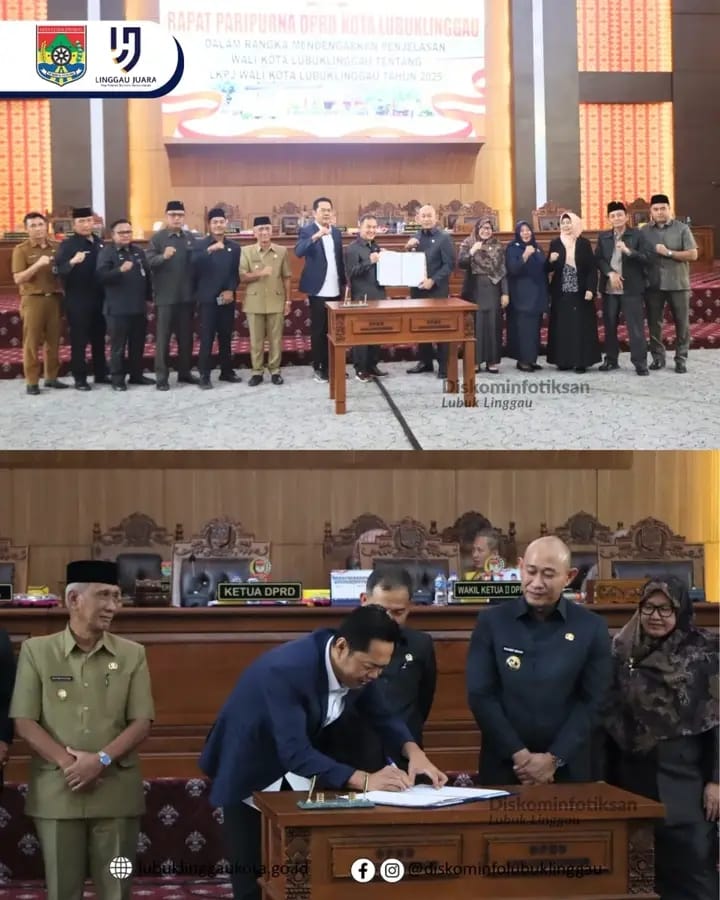 DPRD Lubuklinggau Gelar Rapat Paripurna Penyampaian LKPJ 2025