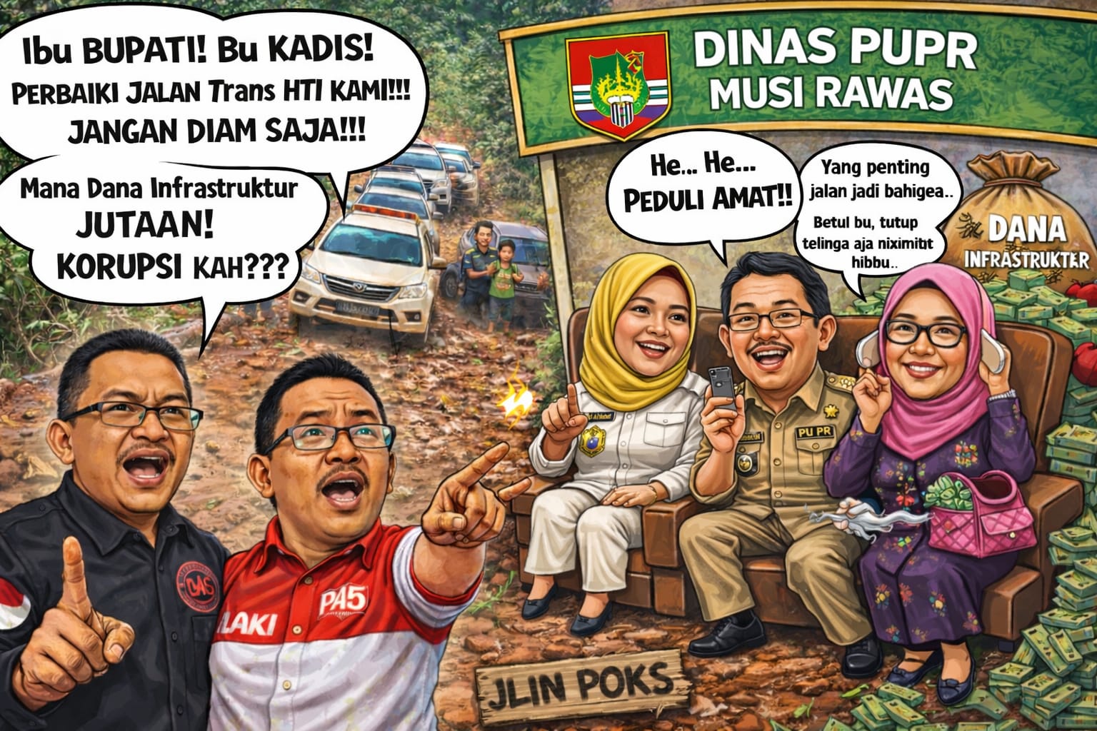 Ketimpangan Nyata di Musi Rawas: LAKI P45 Dukung Herman Sawiran, Desak Pemerintah Segera Bangun Infrastruktur 6 Desa HTI