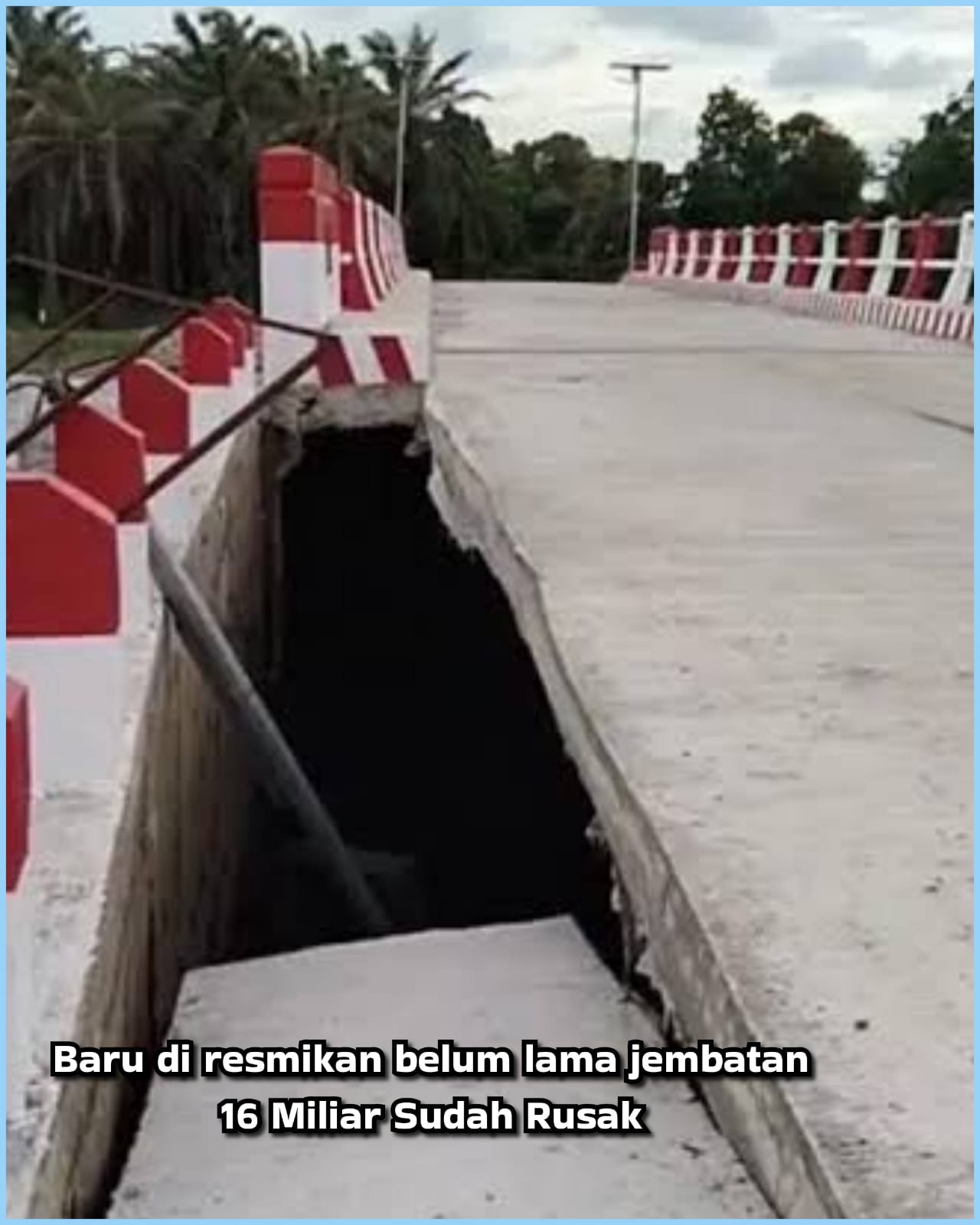 Jembatan Hibah Rp16 Miliar Ambruk, LAKI P45 Tuntut Pertanggungjawaban Kontraktor dan Dinas PU