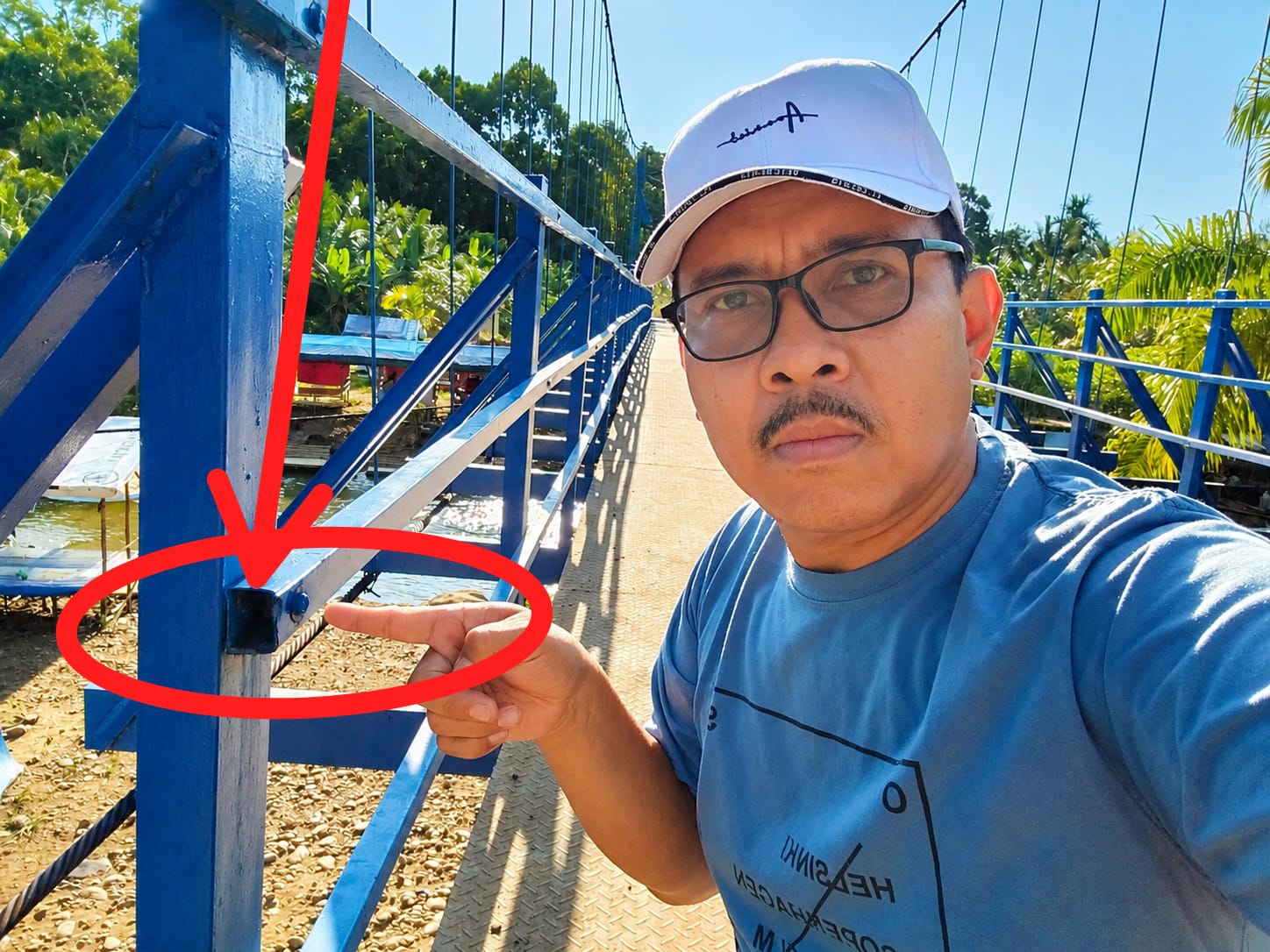 Jembatan Gantung Batu Pepe Rp10 Miliar Terus Disorot, LAKI P45 Pertanyakan Transparansi Proyek dan Identitas Penyedia Jasa