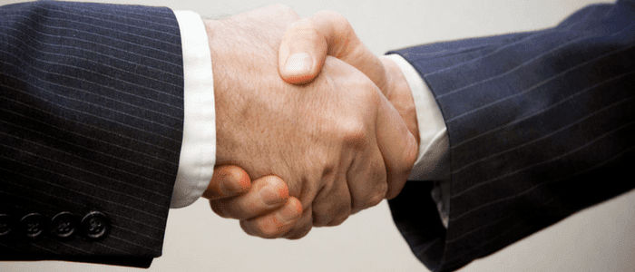 Shaking hands
