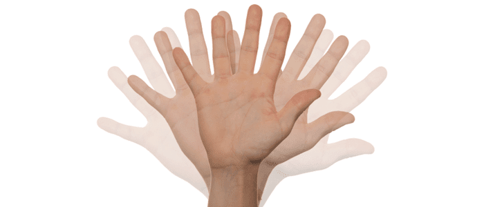 Waving hand