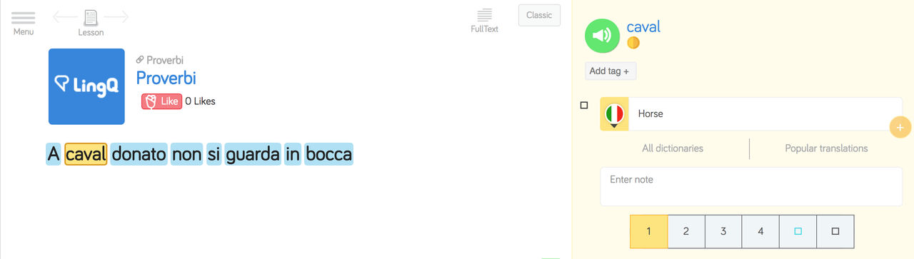 Learn Italian Proverbs online at LingQ