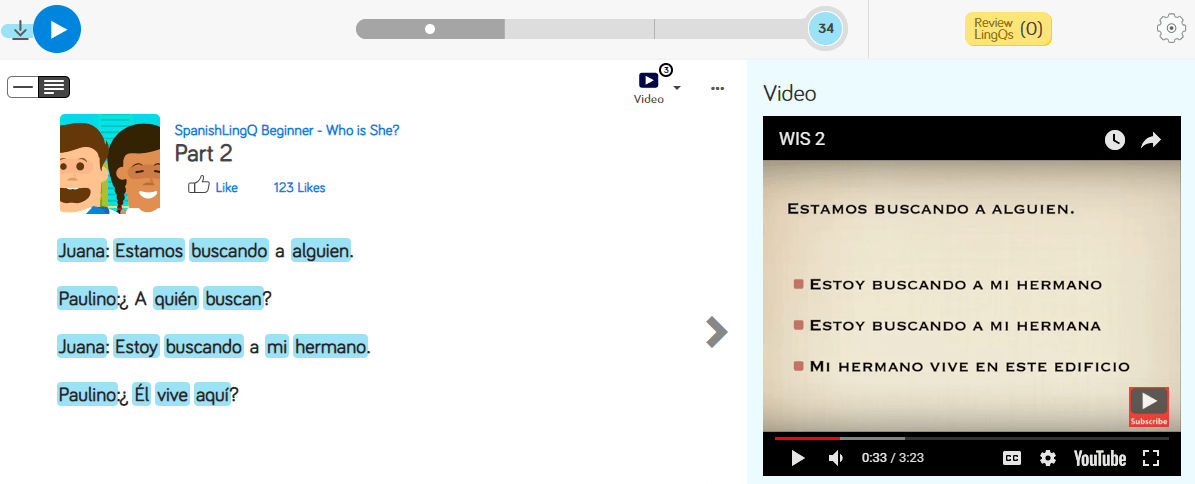Learn Spanish online on LingQ