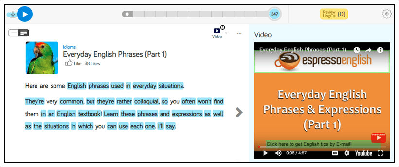 Learn English on LingQ