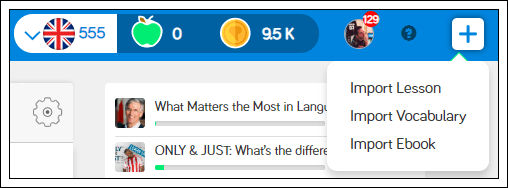 Import youtube videos to LingQ