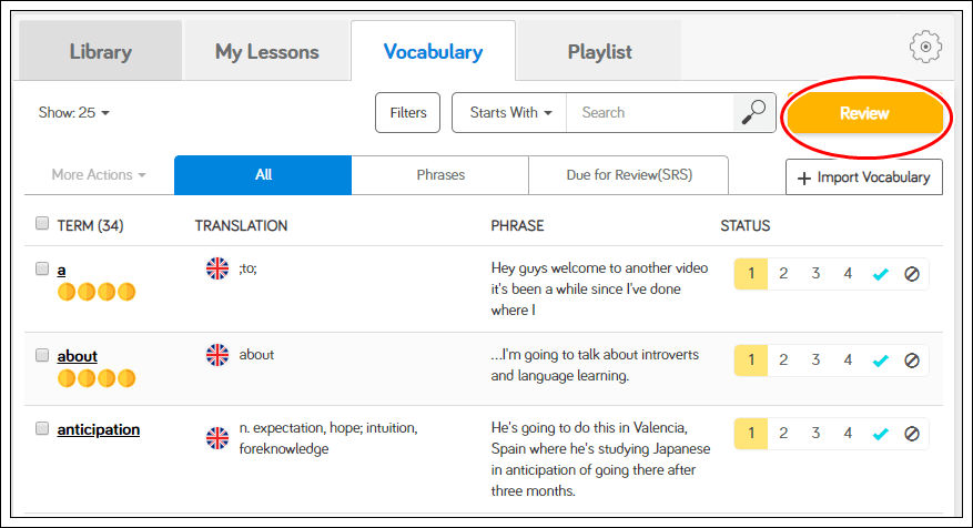 Learn English on LingQ