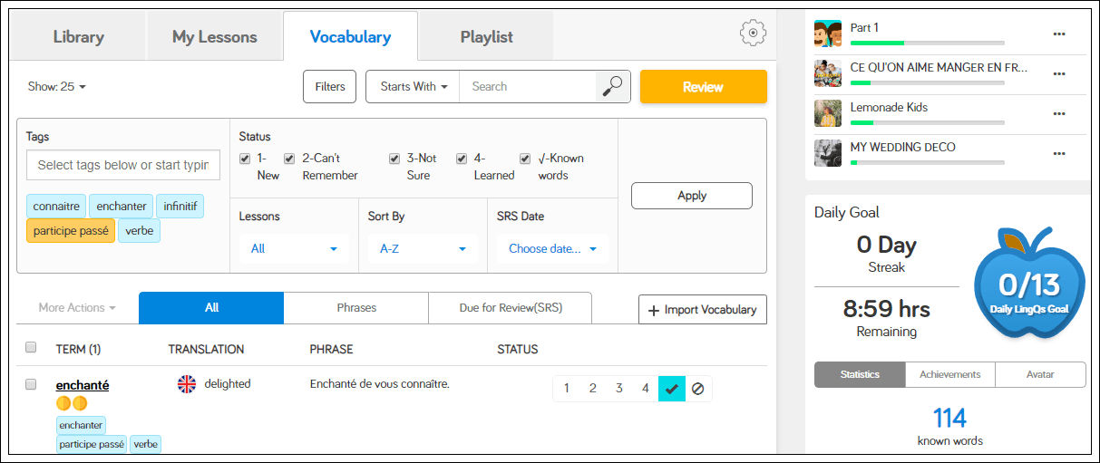 Learn languages on LingQ 