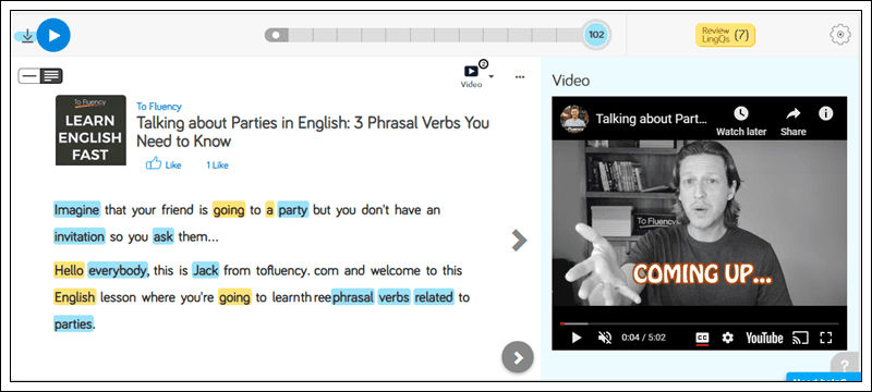 Aprender Inglês online @ LingQ