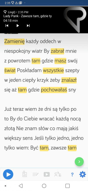 Learn polish on the LingQ mobile app