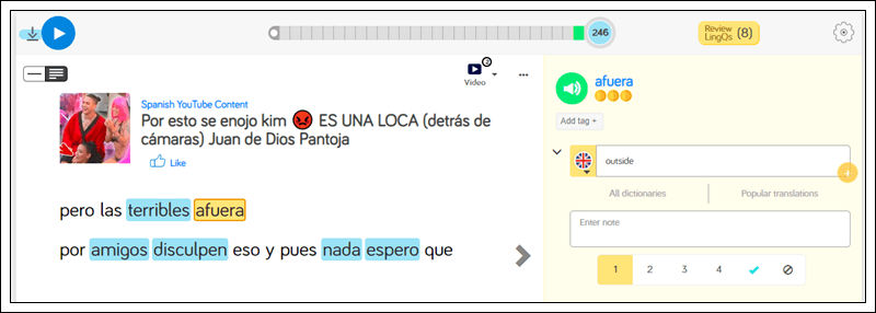 Learn Spanish online on LingQ