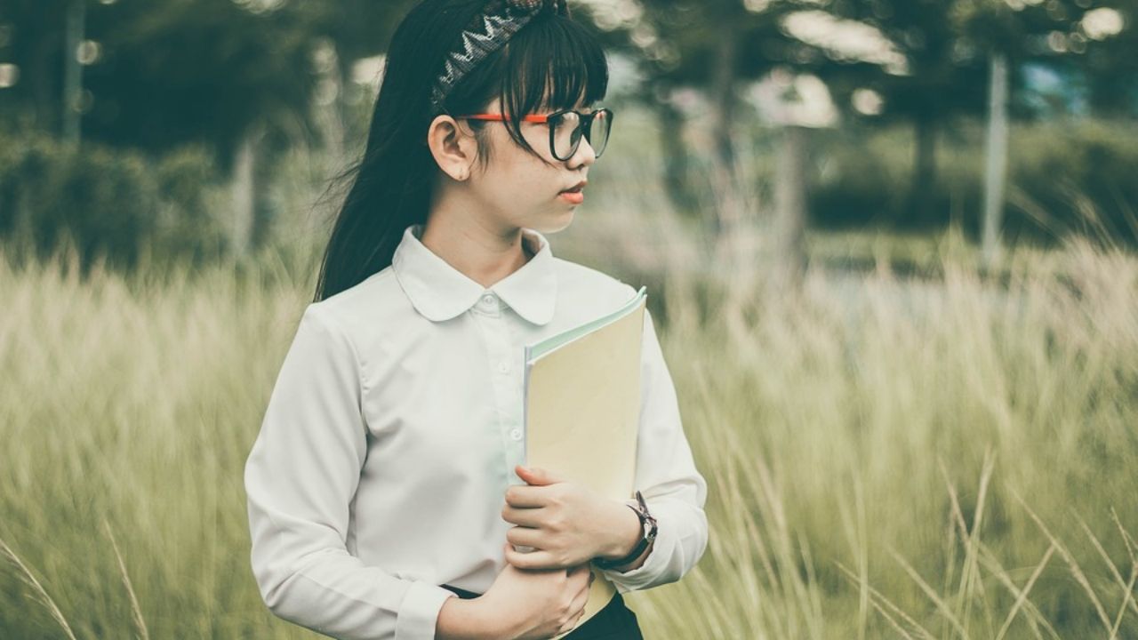 Child in field