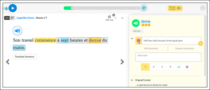 Learn French on LingQ