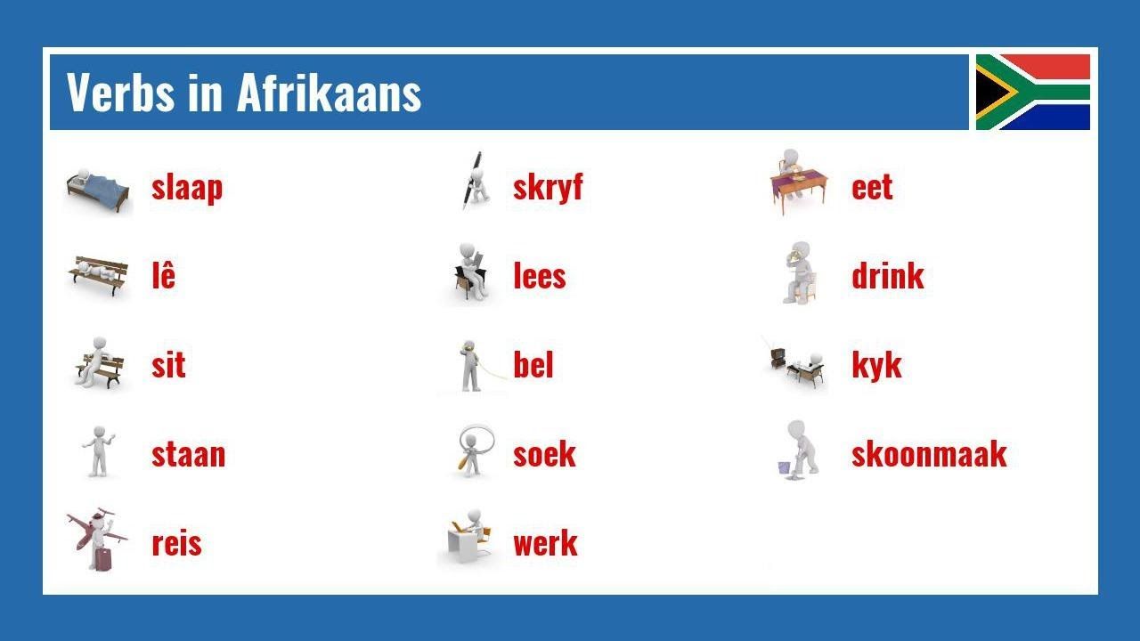 Verbs in Afrikaans
