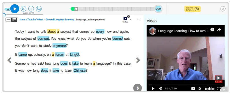 Learn English on LingQ