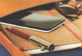 Notebook and pen