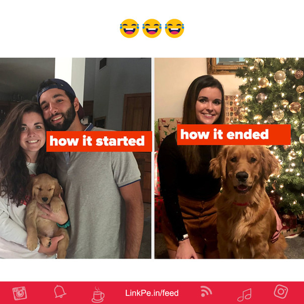 How it started and now how it's going - Couple goals