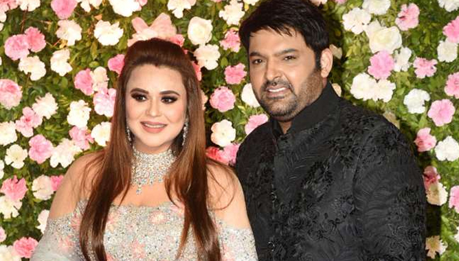 Kapil Sharma with wife Ginni Chatrath
