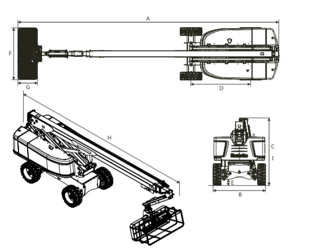 HAULOTTE TELESKOPSKA DIESEL PLATFORMA HT 28  mt slika