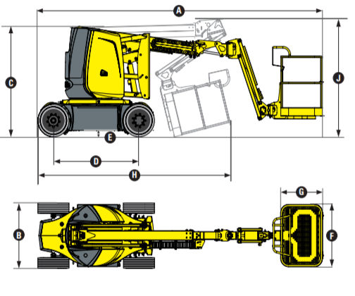 HAULOTTE ZGLOBNA ELEKTRO 11,7 mt slika