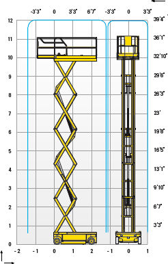 ELEKTRO VERTIKALNA PLATFORMA 12mt slika