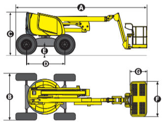 HAULOTTE ZGLOBNA DIESEL PLATFORMA 18 mt