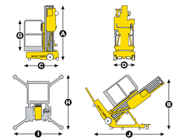 VERTIKALNA RADNA PLATFRORMA 10,8 mt     11 DC slika