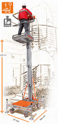 FARAONE ELEVAH 50 f lagana radna platforma 5.1 mt radne visina