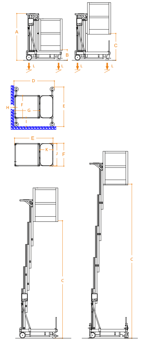 FARAONE ELEVAH 70 lagana radna platforma 7.2 mt radne visina slika