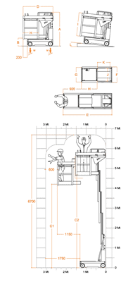 FARAONE ELEVAH 65 lagana radna platforma 6,6 mt radne visina