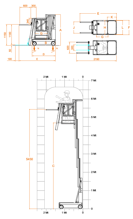 FARAONE ELEVAH 65 lagana radna platforma 6,6 mt radne visina slika