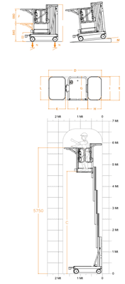 FARAONE ELEVAH 65 lagana radna platforma 6,6 mt radne visina