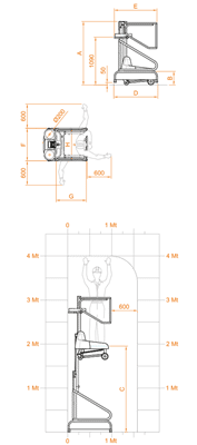 FARAONE ELEVAH 40B lagana radna platforma 4 mt radne visina