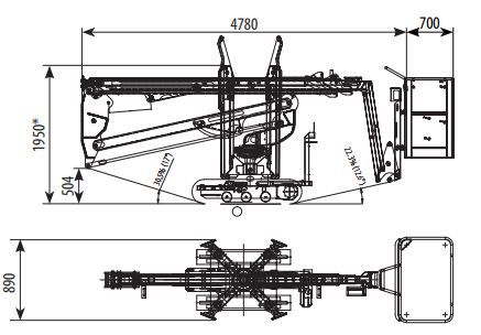 EASY LIFT zglobna platforme na gusjenicama PAUK 18 mt   slika