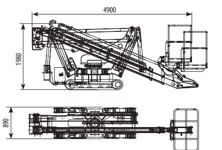 EASY LIFT zglobna platforme na gusjenicama PAUK 19 mt   slika