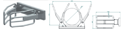 Hvataljke za bale s pokrivenim cilindrom- D106 (podiznost 1 tona)