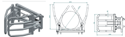 Hvataljke za bale EKO- D107 (podiznost 1 tona)