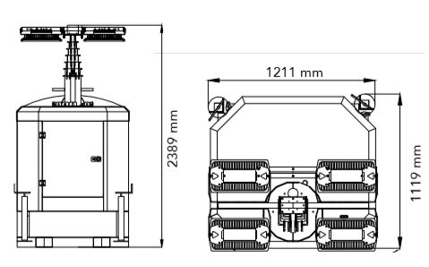 Svijetleći toranj OKAPI-BATT02 slika