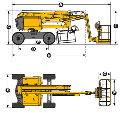 ZGLOBNA DIZEL PLATFORMA 16 mt (HB)