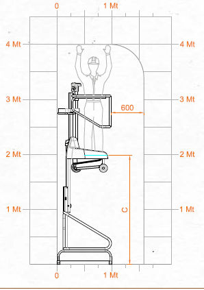 VERTIKALNA PLATFORMA FARAONE ELEVAH 40, 4 mt (RP)  slika