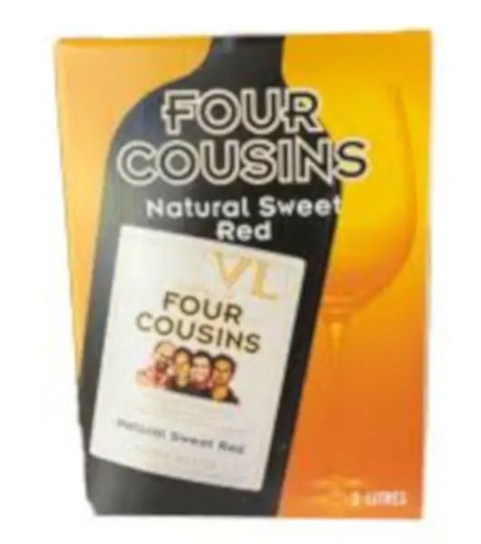 four cousins natural sweet red cask - Liquor Stream