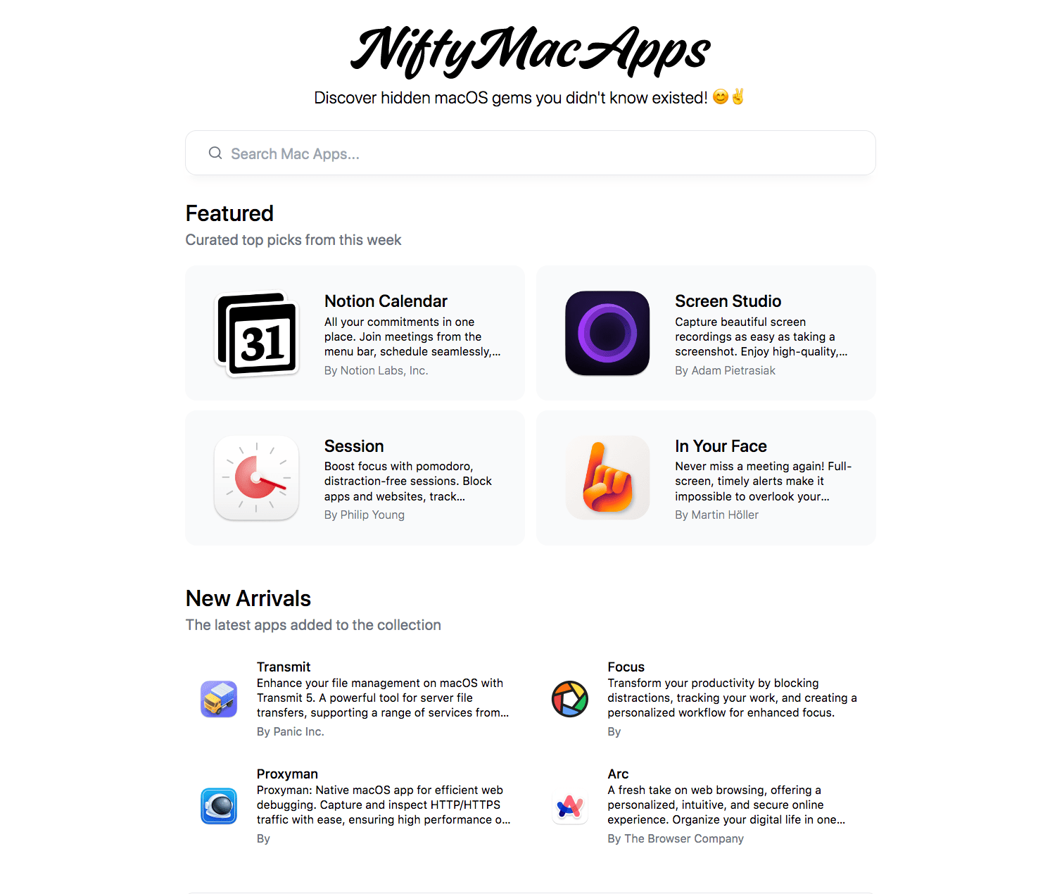 Nifty Mac Apps