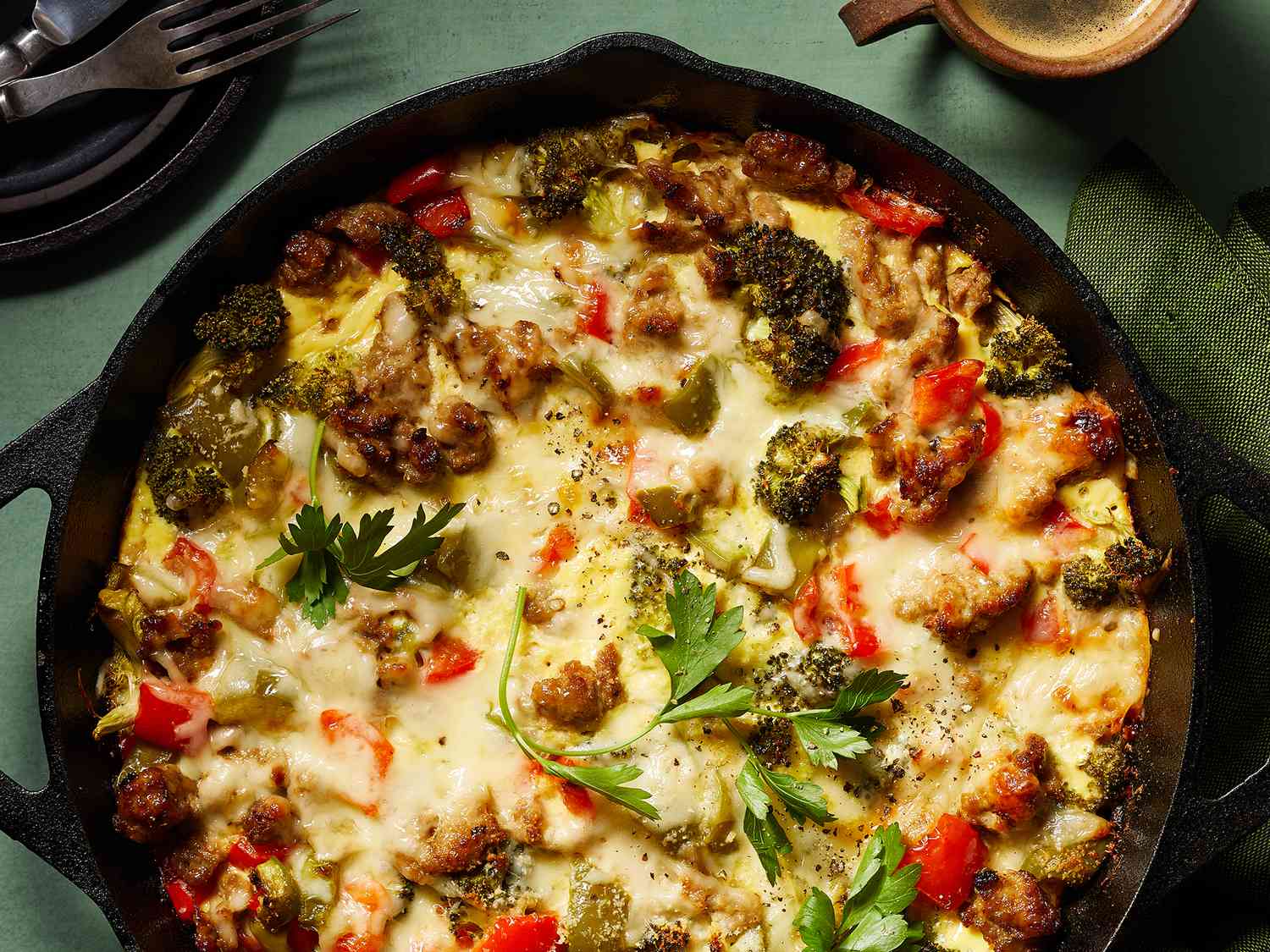 Cauliflower Tot and Turkey Sausage Breakfast Casserole