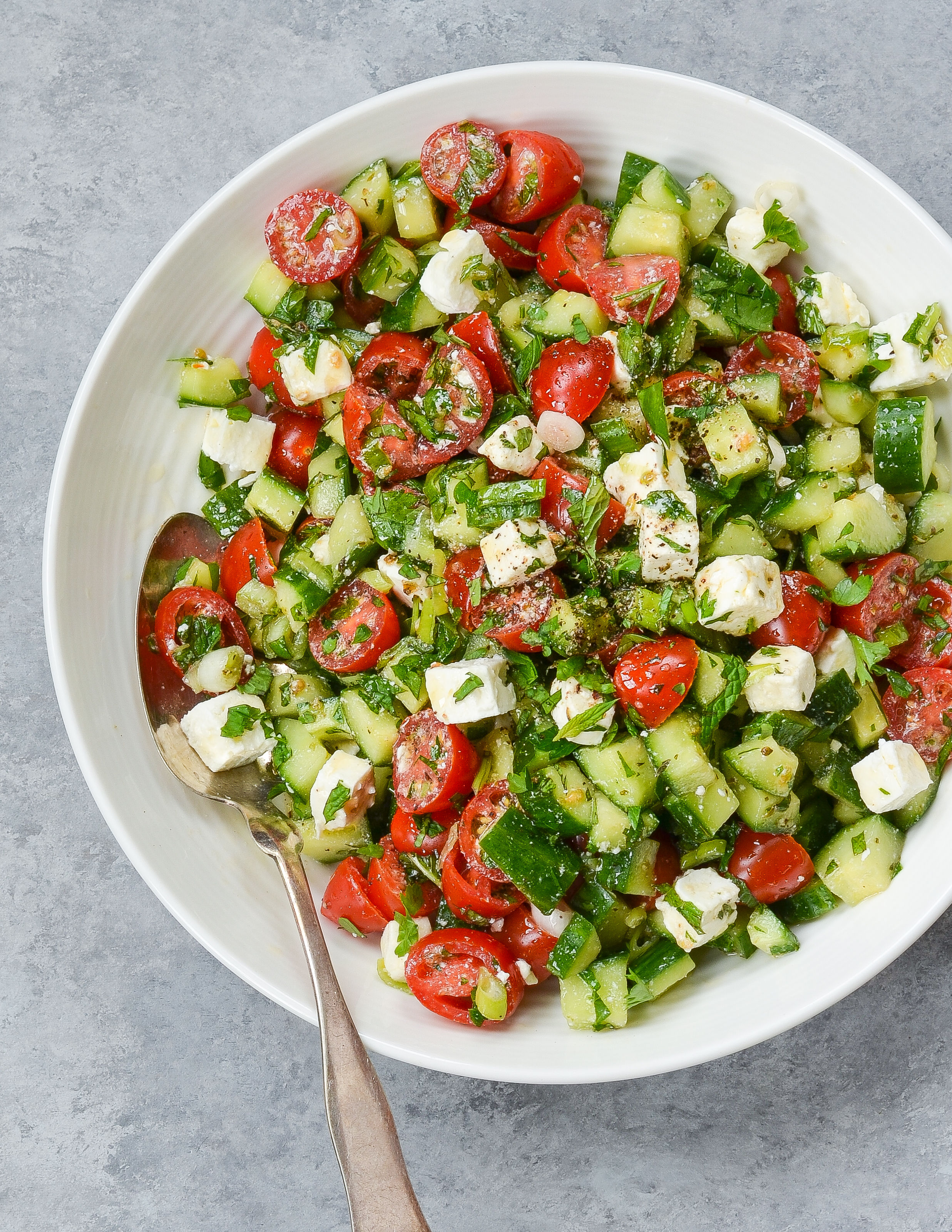 Israeli Tomato and Cucumber Salad