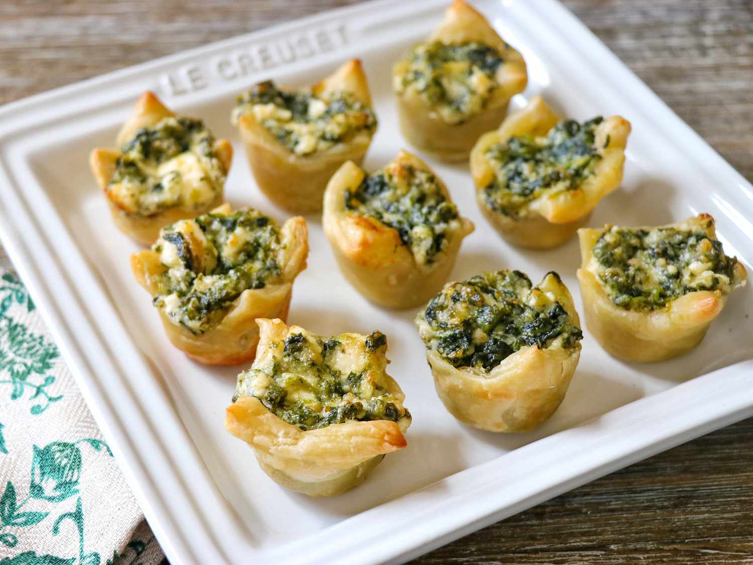 Feta Spinach Puff Pastry Bites