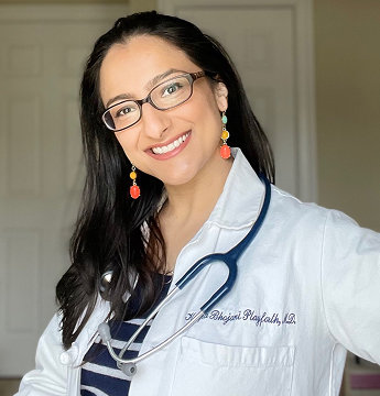 Picture of Dr. Krupa Playforth smiling at the camera.