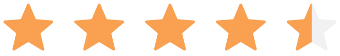 stars indicating 4.5 rating